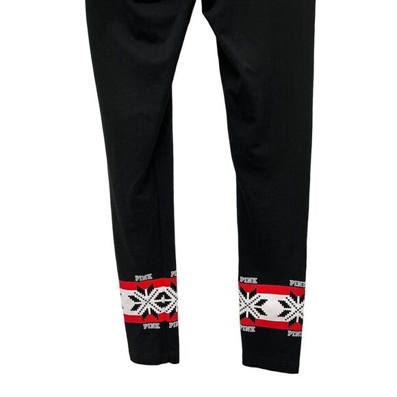 PINK Victoria's Secret Yoga Full Length Holiday Snowflake Leggings Tights - Picture 5 of 9